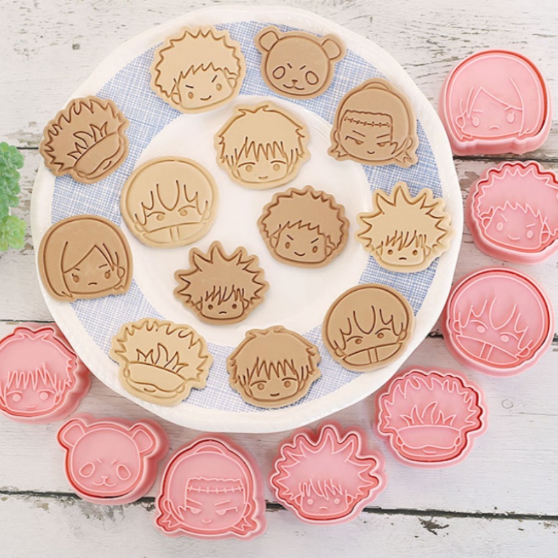 8pcs Jujutsu Kaisen Cake Cooki - Baking Kitchen Set 评论和价格