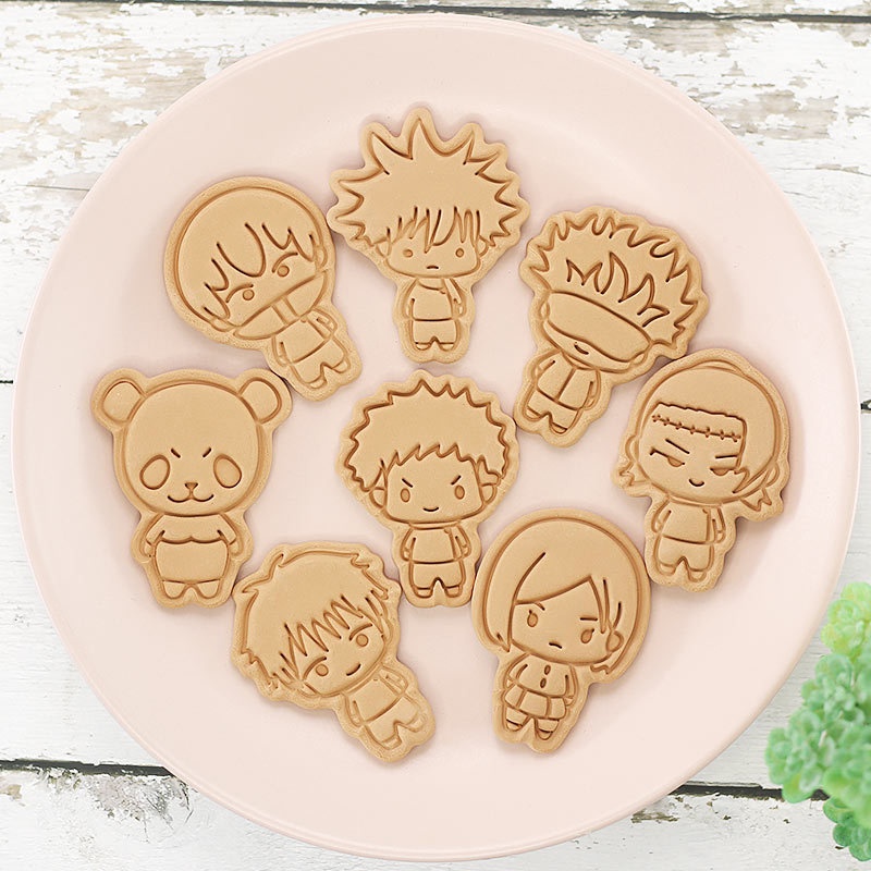 8pcs Jujutsu Kaisen Cake Cooki - Baking Kitchen Set 评论和价格