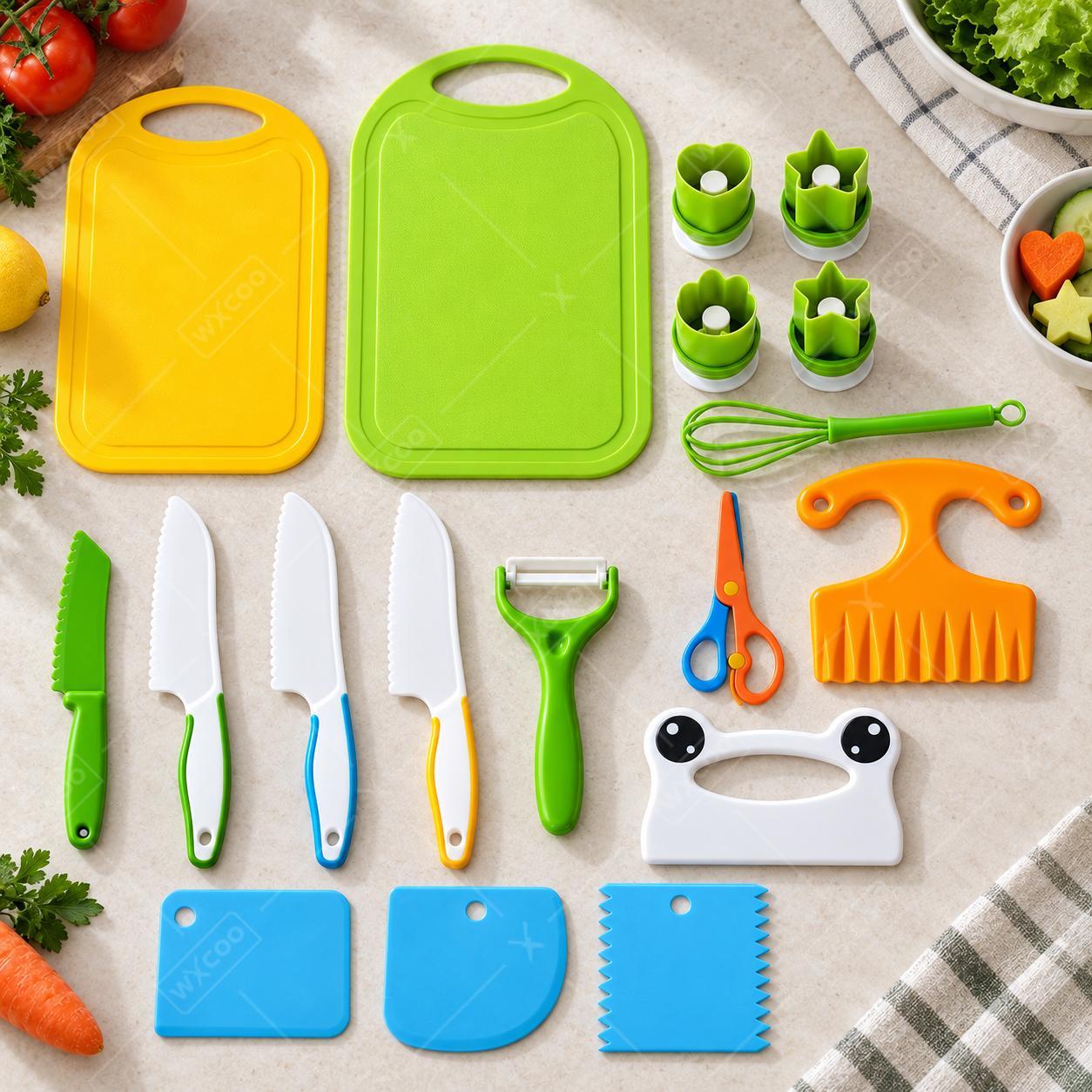 WXCOO Kids Toddler Safe Plasti - Kitchen Kids Baking Set 评论和价格