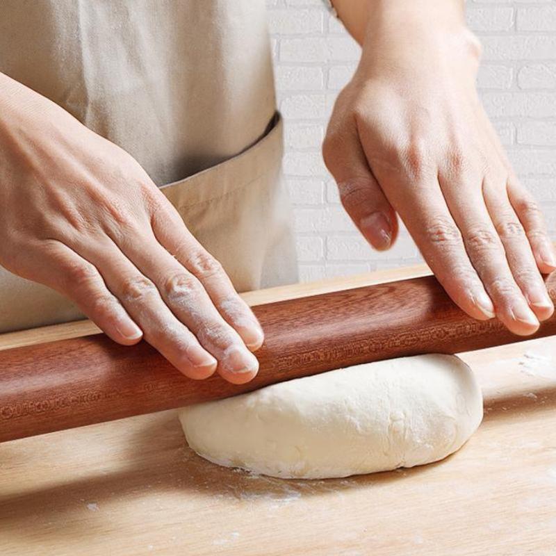 25/30cm Wooden Rolling Pin Fon - Kitchen Roller Baking 评论和价格