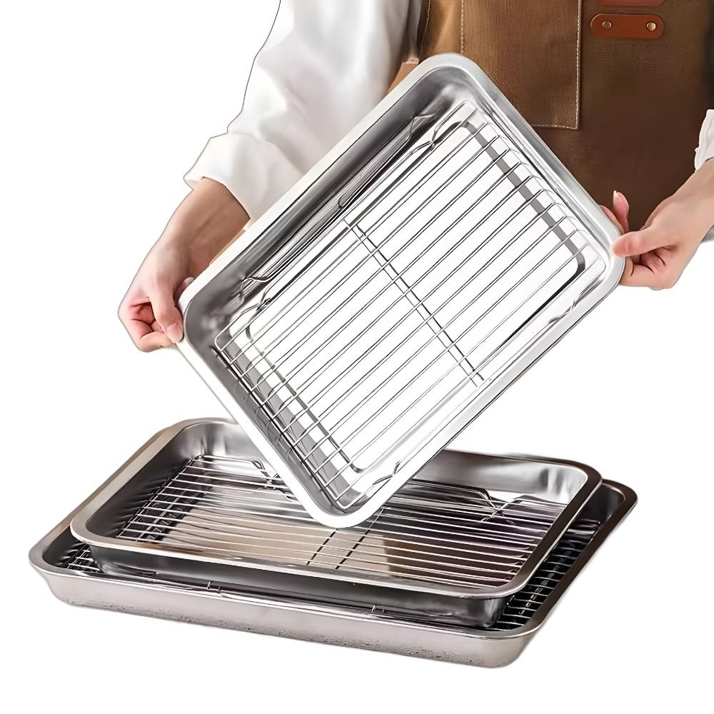 Portable Non-Stick Stainless S - Kitchen Baking Rack 评论和价格