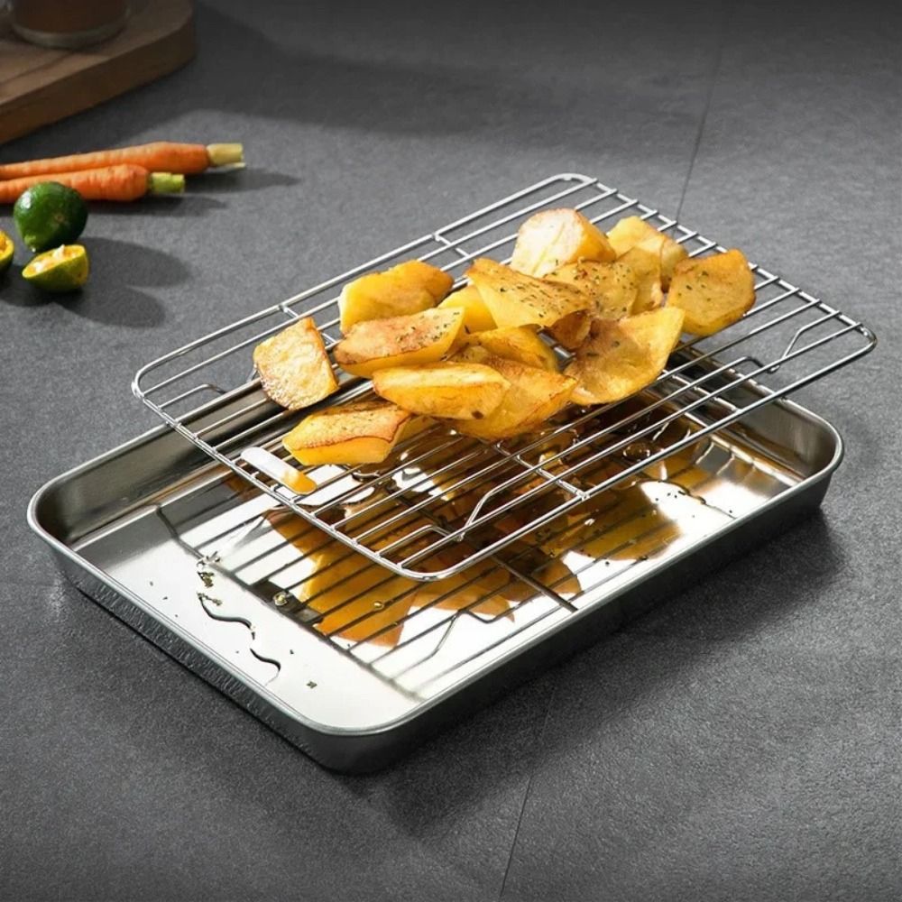 Portable Non-Stick Stainless S - Kitchen Baking Rack 评论和价格