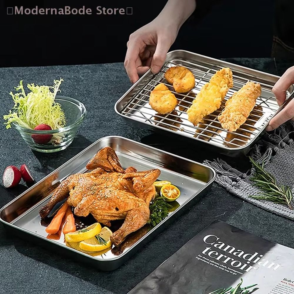 Portable Non-Stick Stainless S - Kitchen Baking Rack 评论和价格
