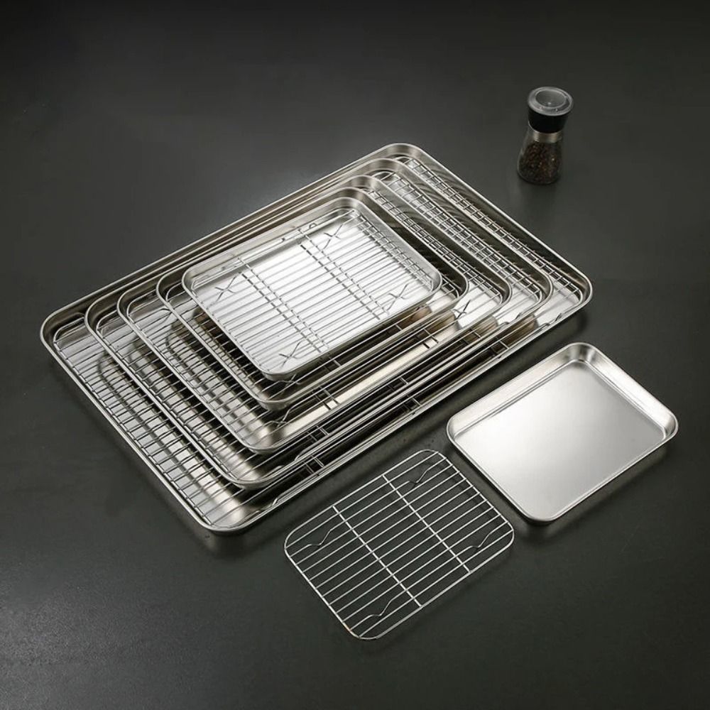 Portable Non-Stick Stainless S - Kitchen Baking Rack 评论和价格