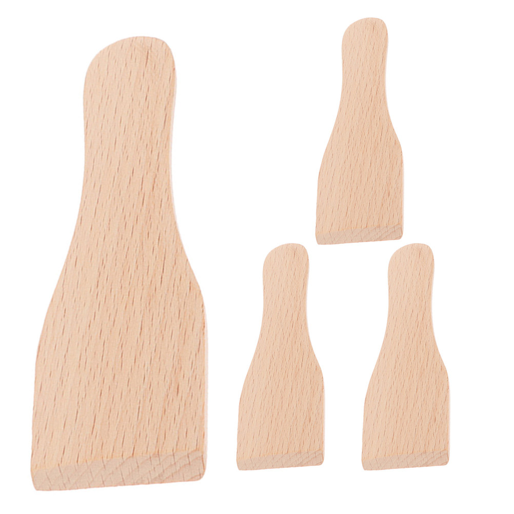 4Pcs Wooden Baking Spatula Set - Baking Kitchen Set 评论和价格