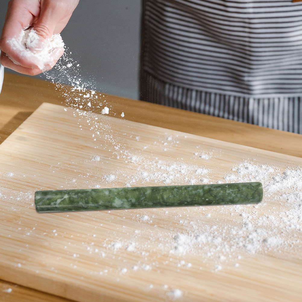2Pcs Natural Marble Rolling Pi - Kitchen Roller Baking 评论和价格
